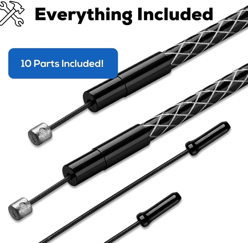 corki Cycles Bike Shifter Cable Housing Kit PRO for Shimano/SRAM/MicroShift - Braided Housing & Teflon Coated Stainless Inner Cables for Road Bikes and MTB Bicycles - Image 5
